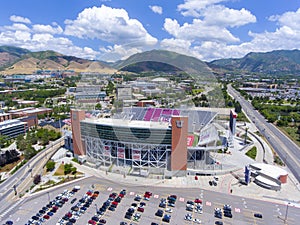 Rice Eccles Stadium aerial view Salt Lake City, Utah, USA photo